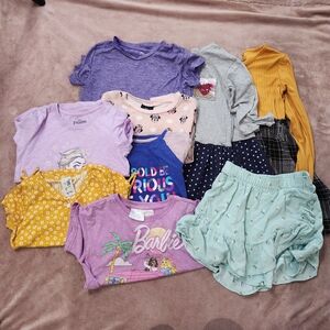 Girls all season bundle lot shirts dress shorts tees size 7 8